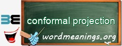 WordMeaning blackboard for conformal projection